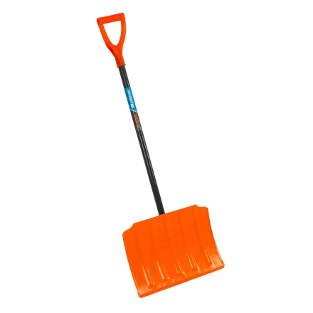 Лопата для уборки снега стальная Сибртех, 470х335х1335 мм, стальной черенок, Россия, 61656 купить в Муравленко