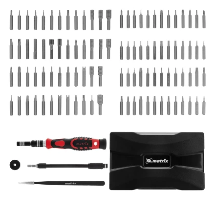 Набор для точных работ 107 в 1 Matrix, универсальный, сталь CrV, 13569 купить в Муравленко