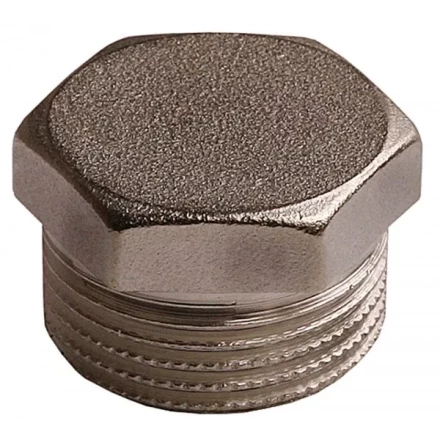 Заглушка GENERAL FITTINGS никелированная латунь, 6-ти гранная головка, наружная резьба, 1&quot; 51097-S-1 купить в Муравленко