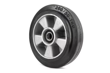 Колесо резиновое 200х50 мм с подшипником для тележек гидравлических BF/WB/RHP/BFS 1000916 купить в Муравленко