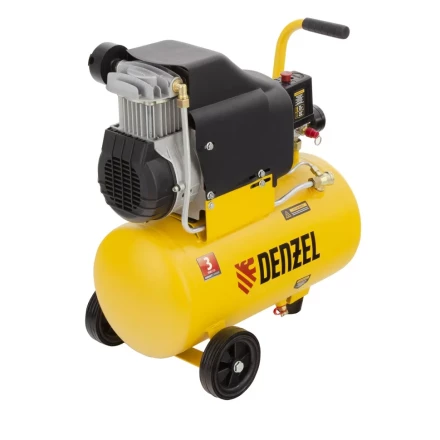 Компрессор воздушный DLC1300/24 безмасляный 1.3 кВт, 24 литра, 206 л/мин Denzel 58171 купить в Муравленко