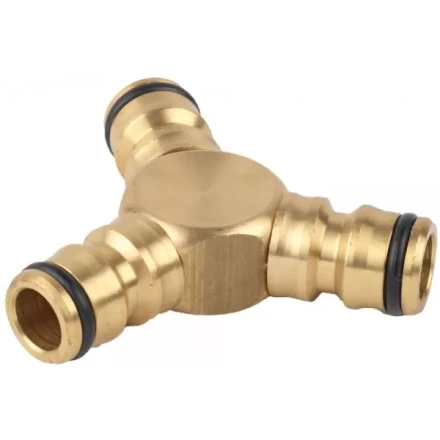 Тройник RACO &quot;Profi&quot; (соединитель-соединитель-соединитель) латунный, 1/2&quot; 4246-55028B купить в Муравленко