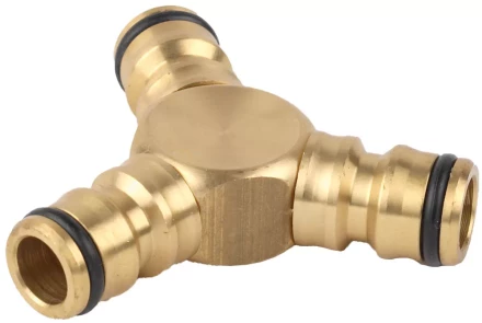 Тройник RACO &quot;Profi&quot; (соединитель-соединитель-соединитель) латунный, 1/2&quot; 4246-55028B купить в Муравленко