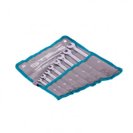 Набор ключей комбинированных 8 шт 8-19 мм,  антислип Stels 15283 купить в Муравленко