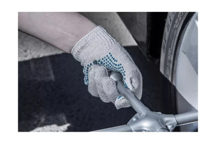 Перчатки ХБ 5 нитей с ПВХ HAMMER 230-031 купить в Муравленко