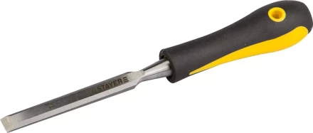 Стамеска с двухкомпонентной ручкой, 12мм, STAYER Profi 18205-12 купить в Муравленко