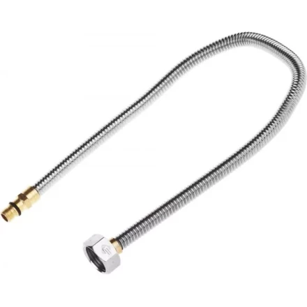 Подводка ЗУБР &quot;ЭКСПЕРТ&quot; сильфонная из нержавеющей стали, для смесителя, укороченная, г/ш (гайка-штуцер), 1/2&quot;, 0,5м 51012-050 купить в Муравленко