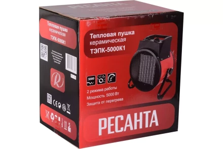 Электрическая тепловая пушка РЕСАНТА ТЭПК-5000K1 67/1/50 купить в Муравленко