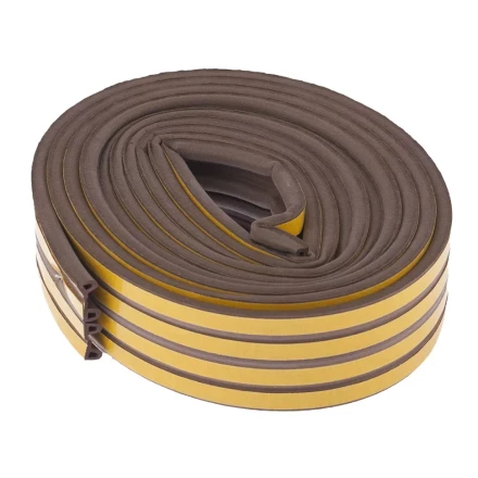 Уплотнитель 6 м профиль &quot;P&quot; коричневый СИБРТЕХ 93942 купить в Муравленко