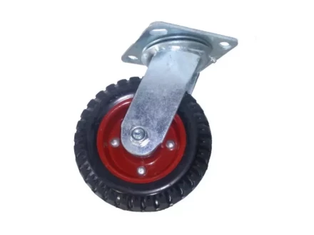 Колесо большегрузное поворотное PS 200 200 мм резина с протектором (F) 1027232 купить в Муравленко