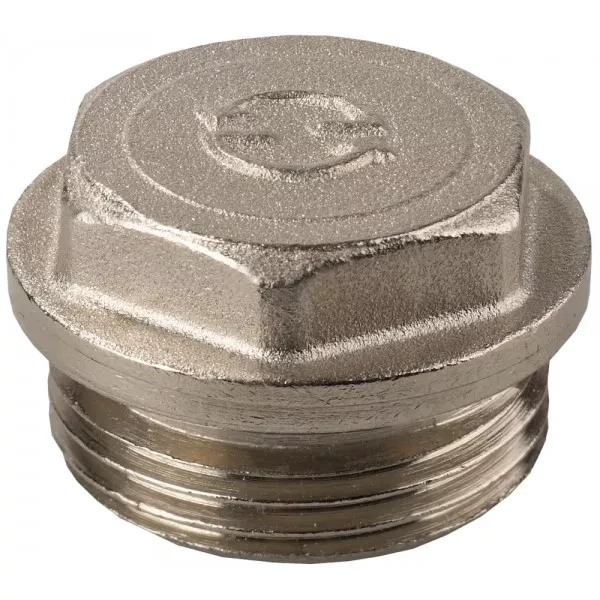 Заглушка GENERAL FITTINGS, 6-ти гранная головка с прижимной шайбой, латунь, наружная резьба, 1/2" 51100-1/2 купить в Муравленко