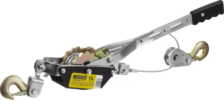 Лебедка STAYER "MAXPull" рычажная, тросовая, 1,5т/2,4м 880240 купить в Муравленко