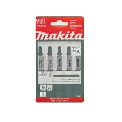 Пилки ( 5 шт.) В-21 HCS, 100х2,1 мм, рез-10 мм, точн.пропил. Makita A-85721 купить в Муравленко