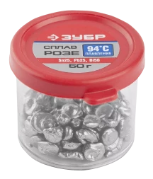 Сплавы РОЗЕ (Sn25Pb25Bi50) серия Без серии