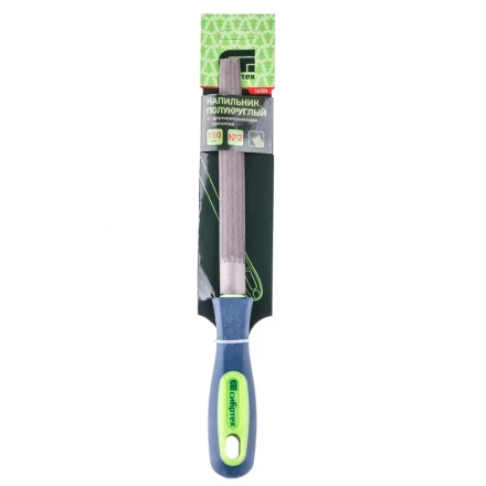 Напильник 150 мм полукруглый двухкомпонентная рукоятка №2 Сибртех 16324 купить в Муравленко