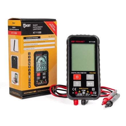 Мультиметр цифровой КВТ SMART KT 112В с True RMS (86326) купить в Муравленко