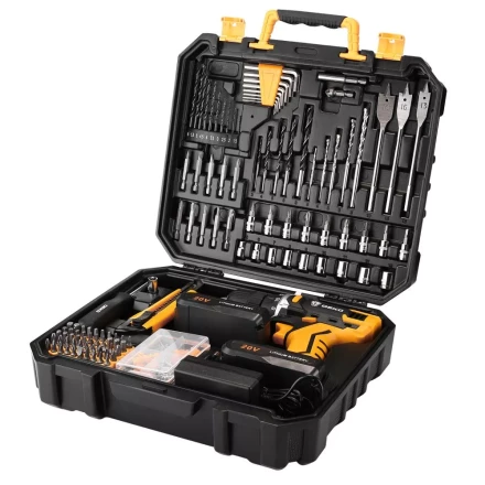 Дрель аккумуляторная DEKO DKCD20FU-Li, 063-4143 + набор 193 аксессуара купить в Муравленко