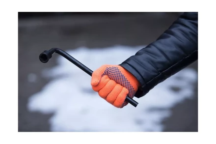 Утепленные перчатки с точечным ПВХ покрытием HAMMER 230-027 купить в Муравленко