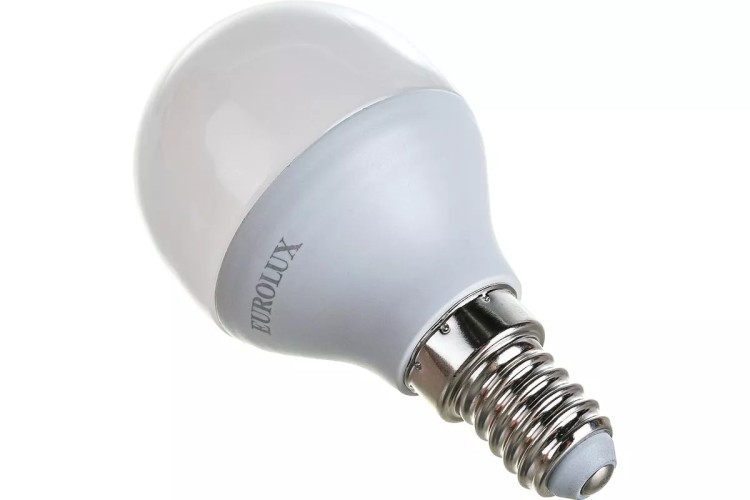 Лампа светодиодная EUROLUX LL-E-G45-7W-230-2,7K-E14 76/2/5 купить в Муравленко