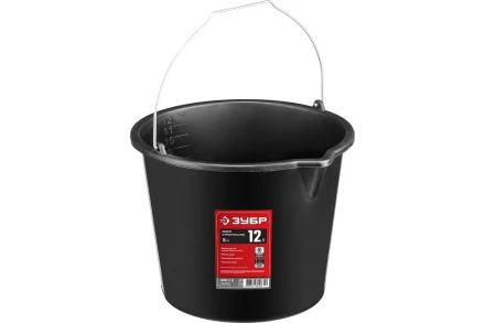 Ведро ЗУБР &quot;МАСТЕР&quot; строительное пластмассовое, 12л 06093-12_z03 купить в Муравленко