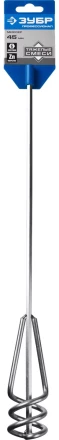 ЗУБР &quot;ПРОФЕССИОНАЛ&quot;. Миксер для песчано-гравийных смесей, шестигранный хвостовик, оцинкованный, на подвеске, 40х400 мм 06033-04-40_z02 купить в Муравленко