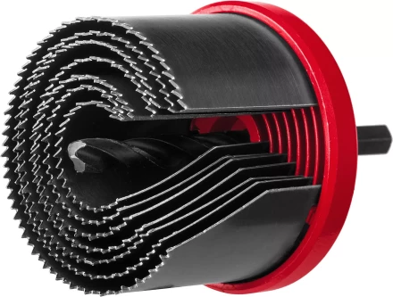 Пила сегментная наборная ЗУБР &quot;МАСТЕР&quot; по дереву, 7 полотен: 26-32-38-45-50-56-63х42 мм 29593-H7-42 купить в Муравленко