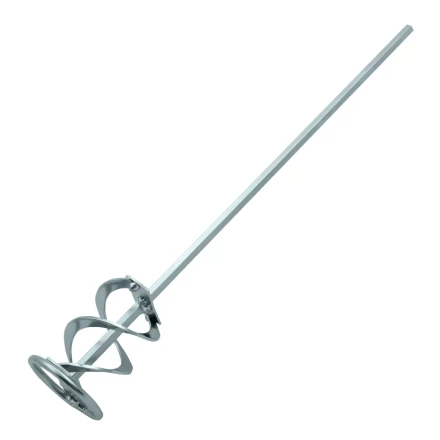 Миксер для красок и штукатурных смесей Denzel, 60 х 400 мм, оцинкованный, шестигранный хвостовик 8 мм, 848437 купить в Муравленко