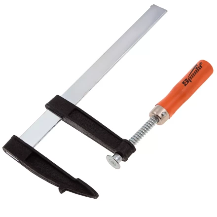 Струбцина F-образная Sparta, 200 х 80 х 260 мм, 204275 купить в Муравленко