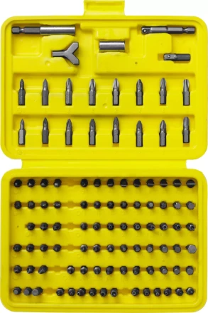 Набор STAYER &quot;MASTER&quot; &quot;SUPER UNIVERSAL&quot;: Биты, полный ассортимент стандартных и специальных шлицов, адаптеры, Cr-V, 100 предметов, в боксе 2604-H100 купить в Муравленко