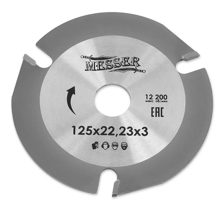 Универсальный ТСТ диск MESSER 125х22,23х3 на УШМ купить в Муравленко