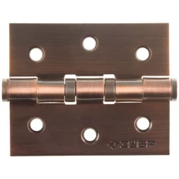 Петля универсальная ЗУБР &quot;ЭКСПЕРТ&quot;, 2 подшипника, цвет ст. медь (AC), с крепежом, 75х63х2,5мм, 2 шт 37601-075-6