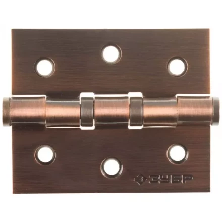 Петля универсальная ЗУБР &quot;ЭКСПЕРТ&quot;, 2 подшипника, цвет ст. медь (AC), с крепежом, 75х63х2,5мм, 2 шт 37601-075-6 купить в Муравленко