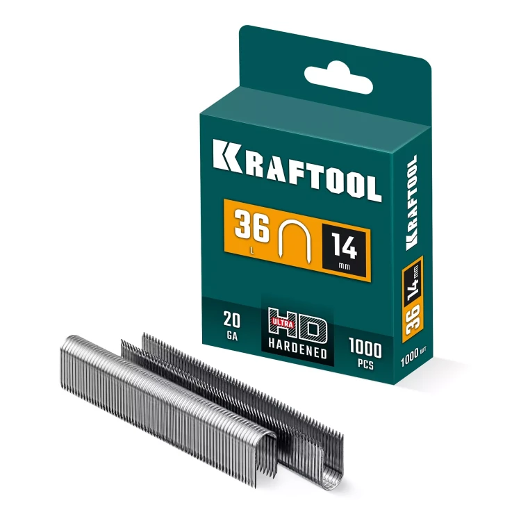 Скобы кабельные, тип 36 (L) калибр 20GA 31636-14 купить в Муравленко