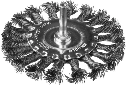 DEXX. Щетка дисковая для дрели, жгутированная стальная проволока 0,5мм, 100мм 35108-100 купить в Муравленко