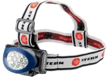 Фонарь наголовный, светодиодный. 3 режима, 10Led, 3хААА, Stern 90562 купить в Муравленко