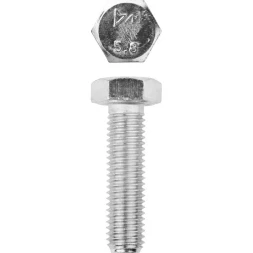 Болт ЗУБР "МАСТЕР" с шестигранной головкой, ГОСТ 7798-70, класс прочности 5.8, оцинкованный, M12x45мм, 5кг 303080-12-045