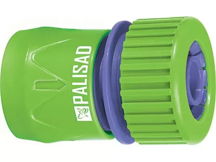 Соединитель пластмассовый быстросъемный для шланга 3/4&quot; аквастоп  PALISAD 66165 купить в Муравленко