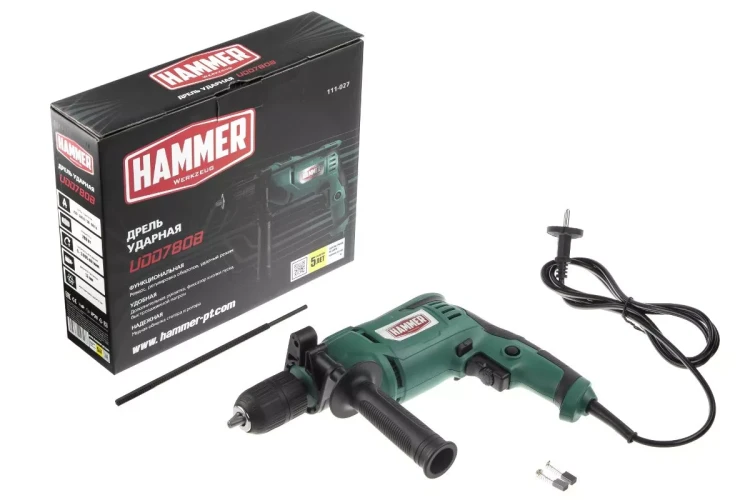 Дрель ударная HAMMER UDD780B купить в Муравленко