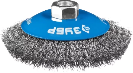 ЗУБР &quot;ПРОФЕССИОНАЛ&quot;. Щетка коническая для УШМ, витая стальная проволока 0,3мм, 100ммхМ14 35265-100_z02 купить в Муравленко