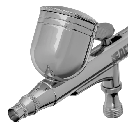 Аэрограф с верхним бачком AB1, 0.2/0.3/0.5 мм, 7 мл, 9 л/мин Denzel 57313 купить в Муравленко