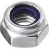 Гайка DIN 985 с нейлоновым кольцом, M10, 4 шт, кл. пр. 6, оцинкованная, ЗУБР 303586-10 купить в Муравленко