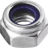 Гайка DIN 985 с нейлоновым кольцом, M10, 4 шт, кл. пр. 6, оцинкованная, ЗУБР 303586-10 купить в Муравленко