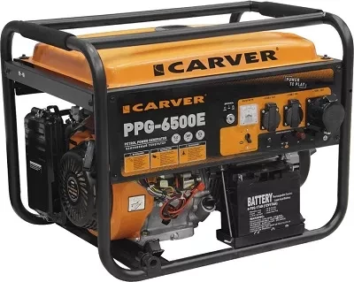 Генератор бензиновый CARVER PPG- 6500Е LT-188F купить в Муравленко