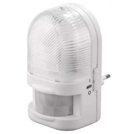 Светильник-ночник СВЕТОЗАР с датчиком движения, ЛОН-лампа, с выключателем, 7W, цветовая температура 2700К SV-57991 купить в Муравленко