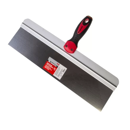 Шпатель фасадный из нержавеющей стали, 450 мм, двухкомпонентная ручка, широкое полотно Matrix 85543 купить в Муравленко