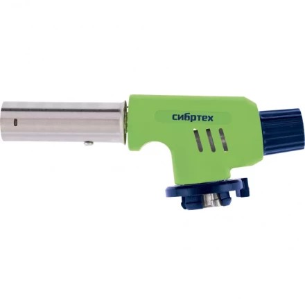 Горелка газовая на бутановый баллон регулятор уровня пламени пьезоподжиг Сибртех 91420 купить в Муравленко