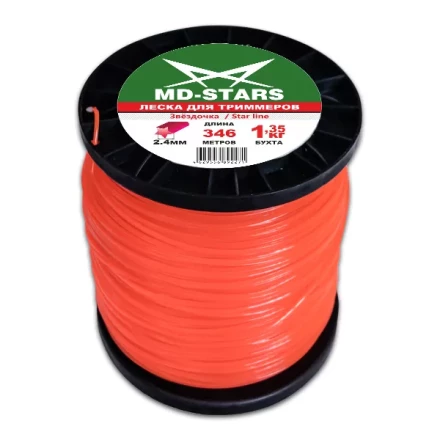 Леска для триммера STAR LINE (звездочка) катушка 3,0MMX222M купить в Муравленко
