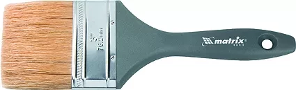 Кисть плоская &quot;Евро&quot; 2,5&quot; натуральная щетина пластмассовая ручка  MATRIX 83064 купить в Муравленко