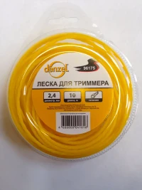 Леска для триммера квадратная витая 2.4мм х 10м Denzel Россия 96175