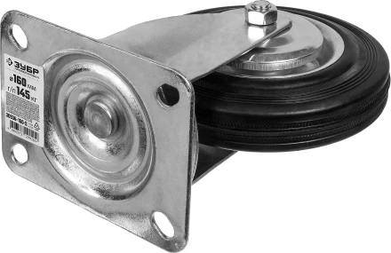 ЗУБР d 160 мм, г/п 145 кг, игольчатый подшипник, резина/металл, поворотное колесо, Профессионал (30936-160-S) купить в Муравленко